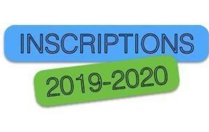 Inscription pour la saison 2019-2020
