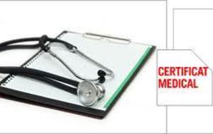 Certificat médical  indispensable 