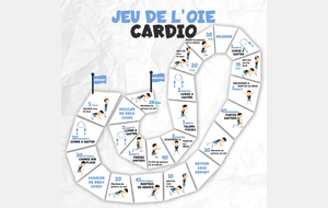 Jeu de l'oie pour faire du cardio : 
pour les 6 ans et plus 