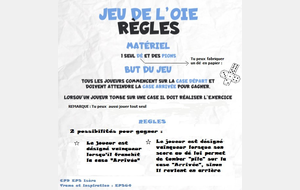 Règles du jeu de l'oie