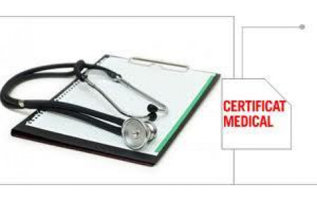 Certificat médical  indispensable 