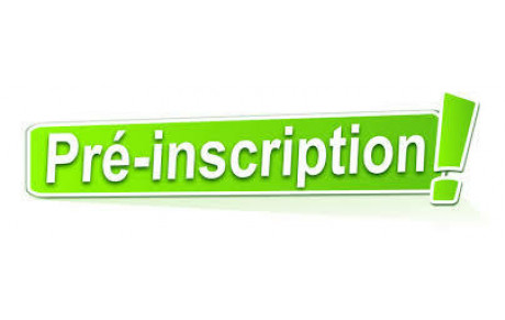 Pré-inscription 2020-2021